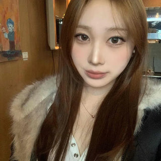 Shaggy Fur-Trimmed Collarless Cropped Bomber Jacket