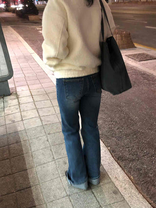 Puff Short Fleece Big Collar Crop Jacket