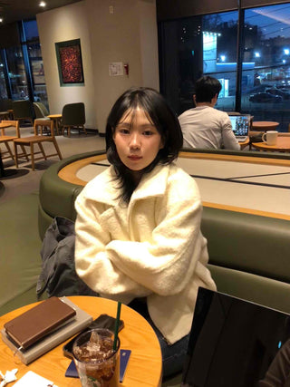 Puff Short Fleece Big Collar Crop Jacket