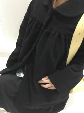 Vintage Oversized Collared Wool Touch Midi Coat