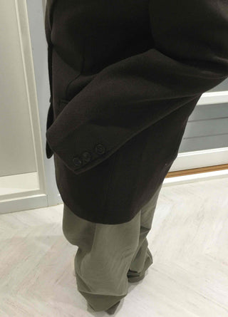 Modern Short Boxy Fit Slim Lapel Button Jacket