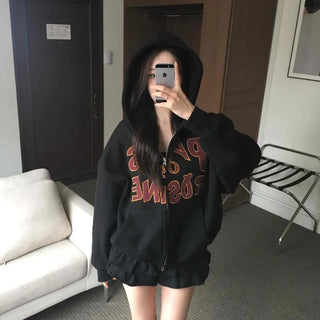 Vintage American Embroidered Half Open Zip-up