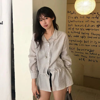 Belle String Shirring Blouse