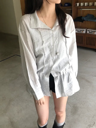 Belle String Shirring Blouse