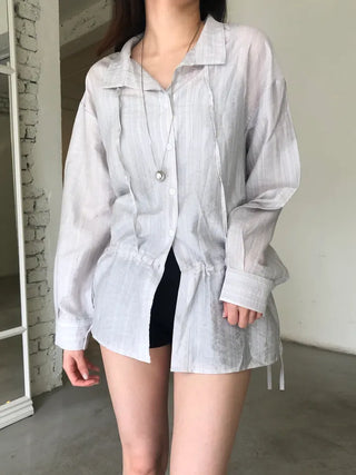 Belle String Shirring Blouse