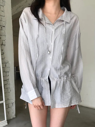 Belle String Shirring Blouse