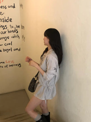 Belle String Shirring Blouse