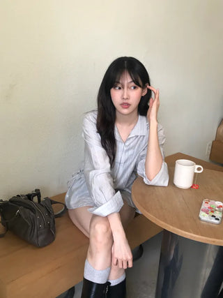 Belle String Shirring Blouse