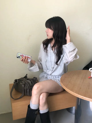 Belle String Shirring Blouse