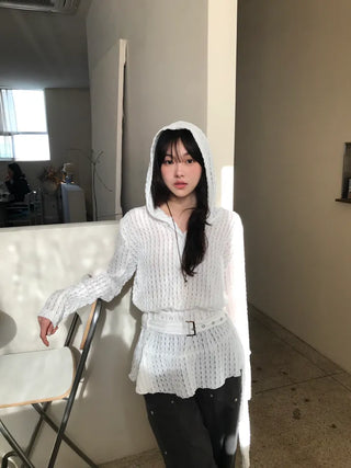 Cain Belt Long Sleeve Hoodie