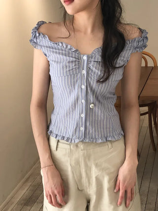 Rimo Frill Sleeveless Blouse