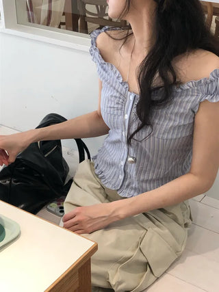 Rimo Frill Sleeveless Blouse