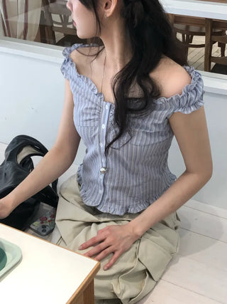 Rimo Frill Sleeveless Blouse
