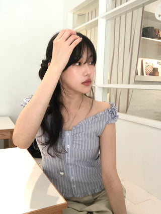 Rimo Frill Sleeveless Blouse