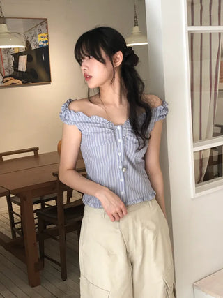 Rimo Frill Sleeveless Blouse