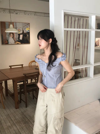 Rimo Frill Sleeveless Blouse