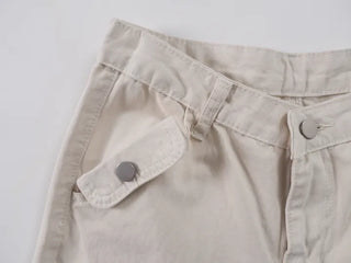 Who's multi-pocket bootcut pants