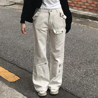 Who's multi-pocket bootcut pants