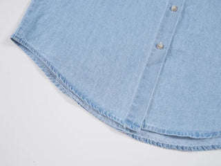 Leon denim short-sleeve shirt