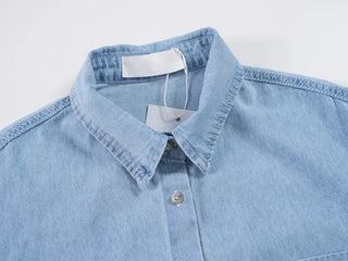 Leon denim short-sleeve shirt