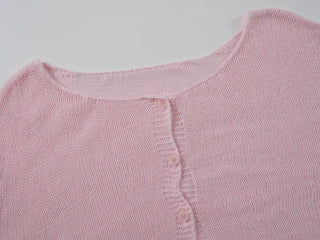 TU Basic U-Neck Crop Cardigan