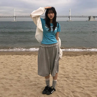 Lao Lettering Bermuda Shorts