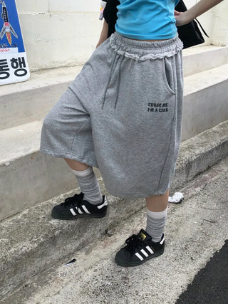 Lao Lettering Bermuda Shorts