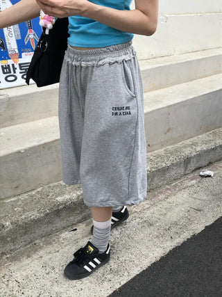 Lao Lettering Bermuda Shorts