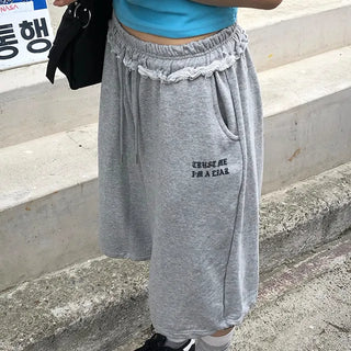Lao Lettering Bermuda Shorts