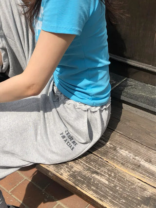 Lao Lettering Bermuda Shorts