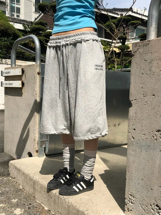 Lao Lettering Bermuda Shorts