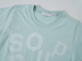 Rouchel Pring Lettering Short Sleeve T-shirt