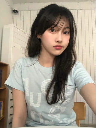 Rouchel Pring Lettering Short Sleeve T-shirt
