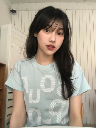 Rouchel Pring Lettering Short Sleeve T-shirt
