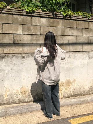 Zao Basic Check Boxy Fit Shirt