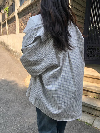 Zao Basic Check Boxy Fit Shirt