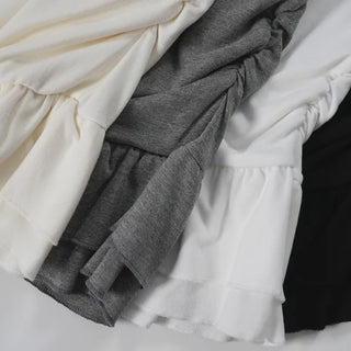 Doel Frill Layered Tiered Short Sleeve T-shirt