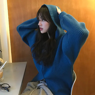 Ratti Two-way Knit Zip-up Hoodie