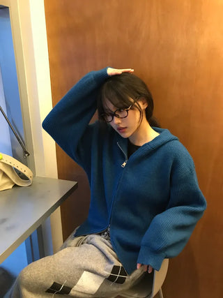 Ratti Two-way Knit Zip-up Hoodie
