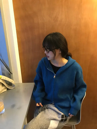 Ratti Two-way Knit Zip-up Hoodie