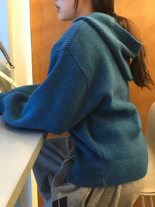 Ratti Two-way Knit Zip-up Hoodie