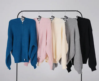 Ratti Two-way Knit Zip-up Hoodie