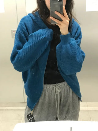 Ratti Two-way Knit Zip-up Hoodie