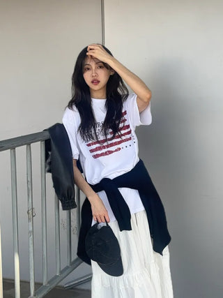 Kino America Vintage Print Short Sleeve T-shirt