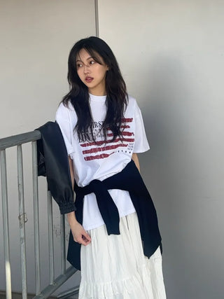 Kino America Vintage Print Short Sleeve T-shirt