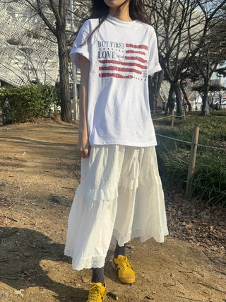 Kino America Vintage Print Short Sleeve T-shirt