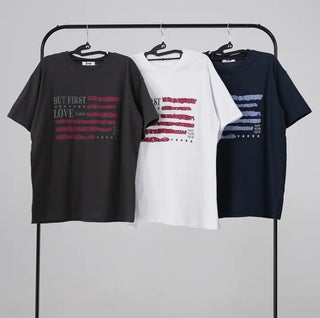 Kino America Vintage Print Short Sleeve T-shirt