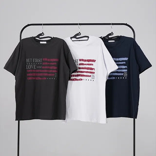 Kino America Vintage Print Short Sleeve T-shirt