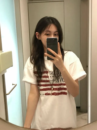 Kino America Vintage Print Short Sleeve T-shirt