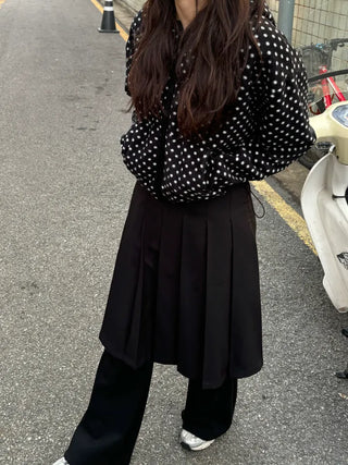 Ruby Pleated Midi Skirt